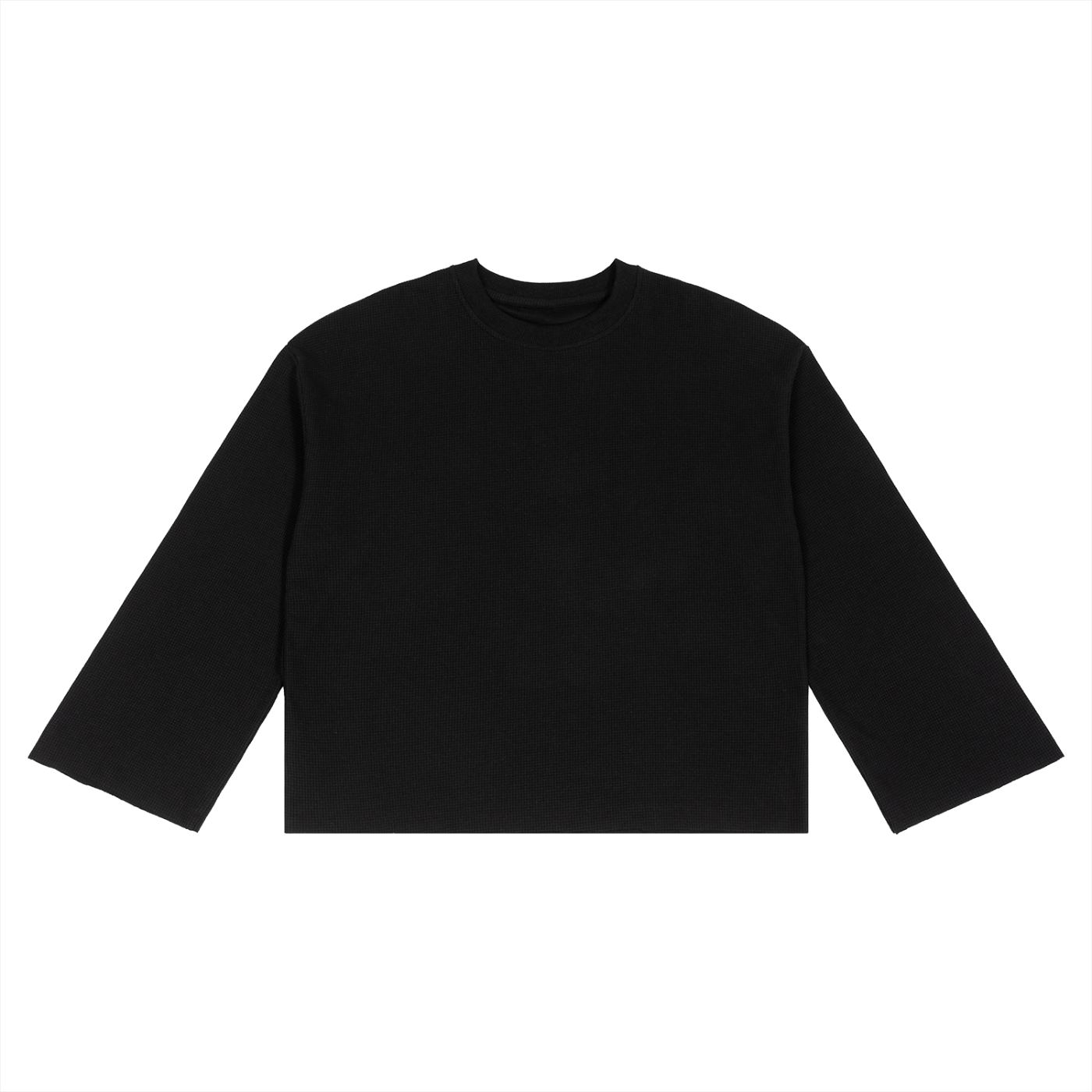 Waffle Raw Edge Tee