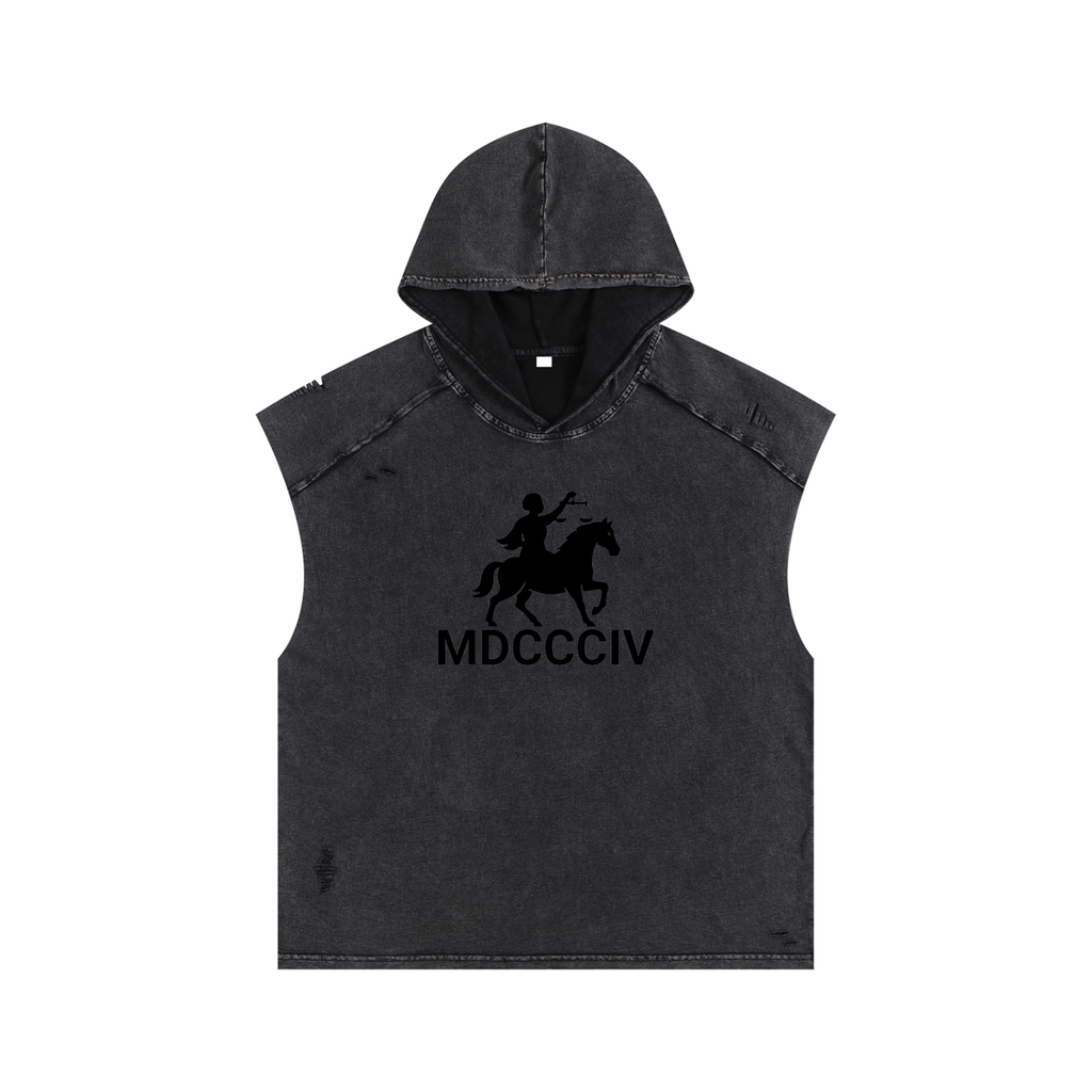 1804 Snow Washed Boxy Hooded Tank Top