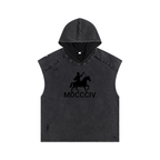 1804 Snow Washed Boxy Hooded Tank Top