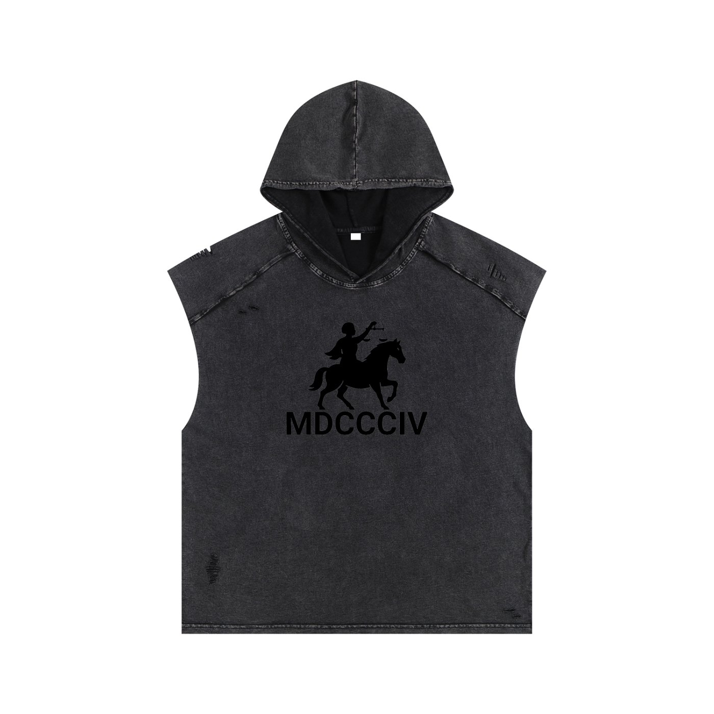 1804 Snow Washed Boxy Hooded Tank Top