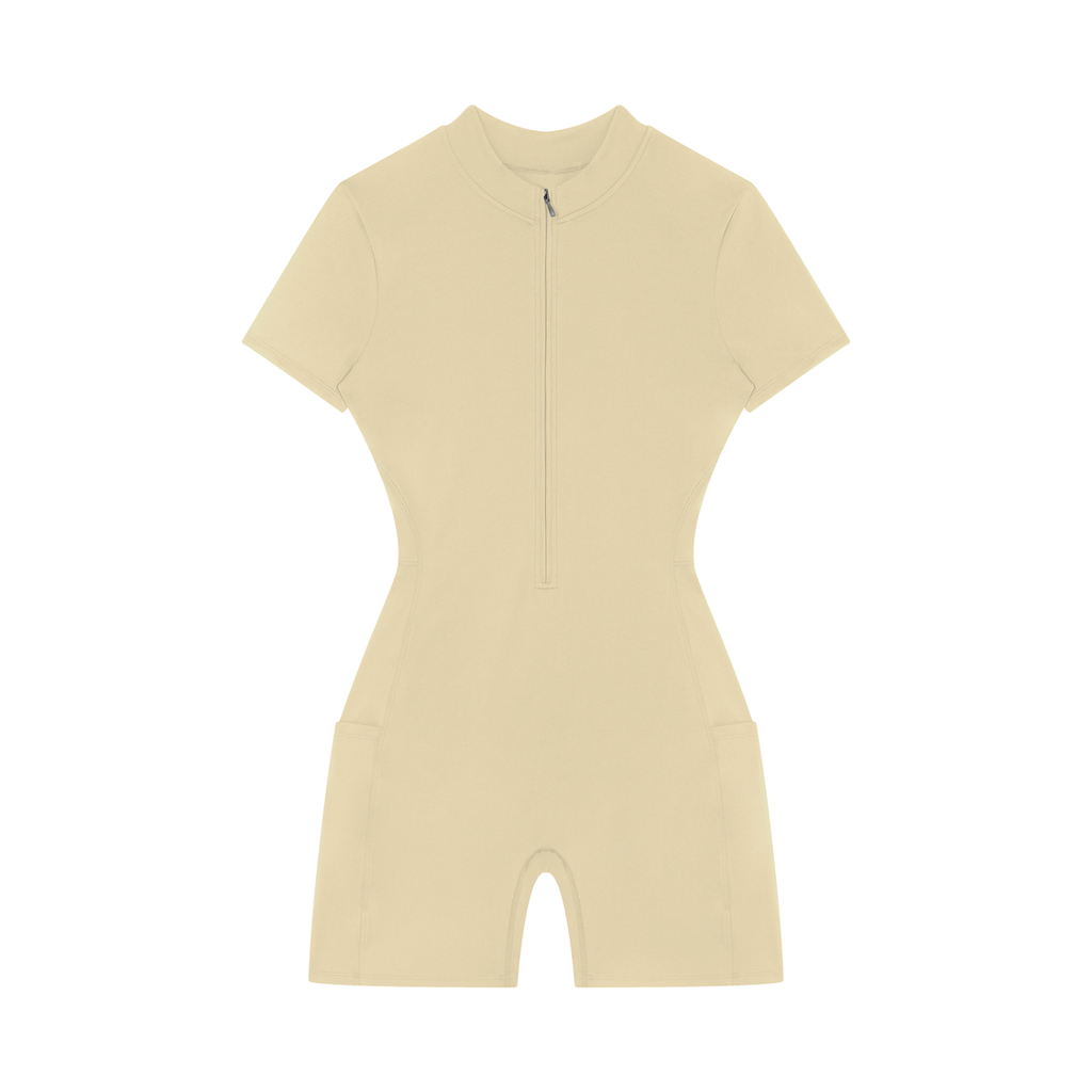 1804 Women's Quarter-Zip Short Sleeve Romper
