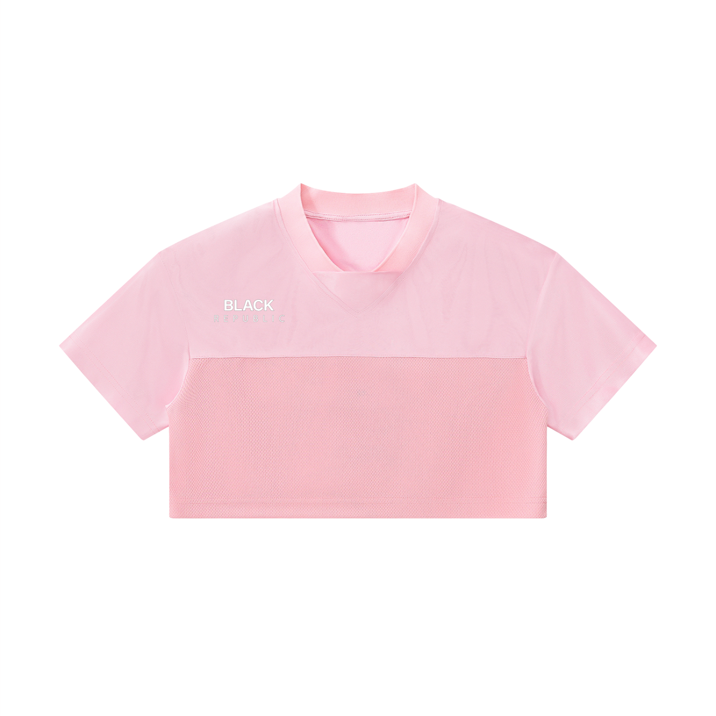 Women’s Cropped Paneled V-Neck Jersey