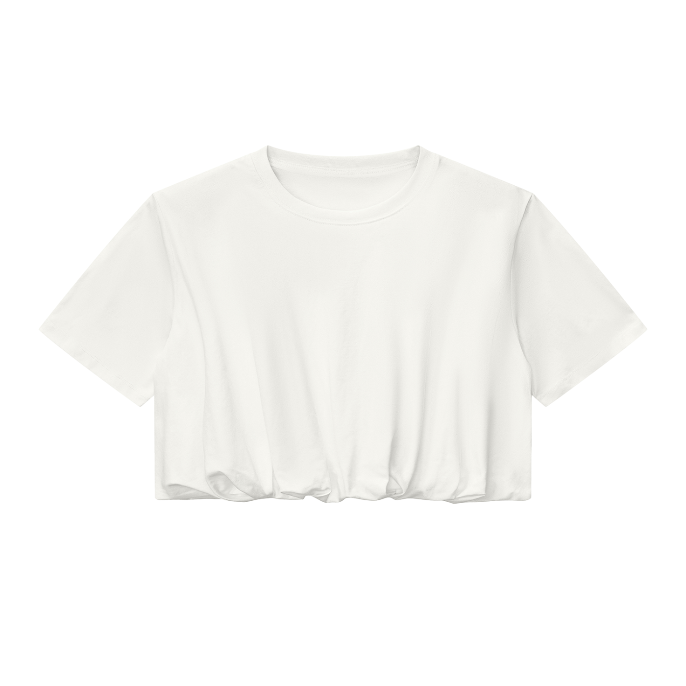 Women’s Crop Bubble Hem Tee