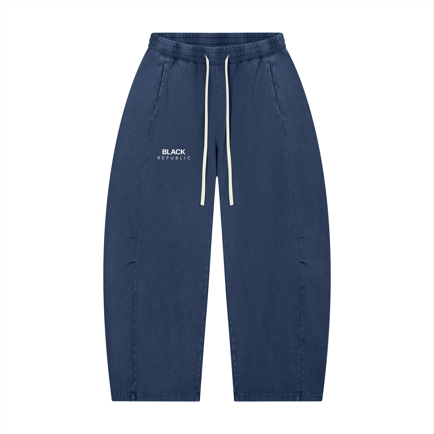 Mineral Wash Barrel Leg Pants