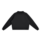 1804  Fleece Mock-Neck Crew Sweatshirt