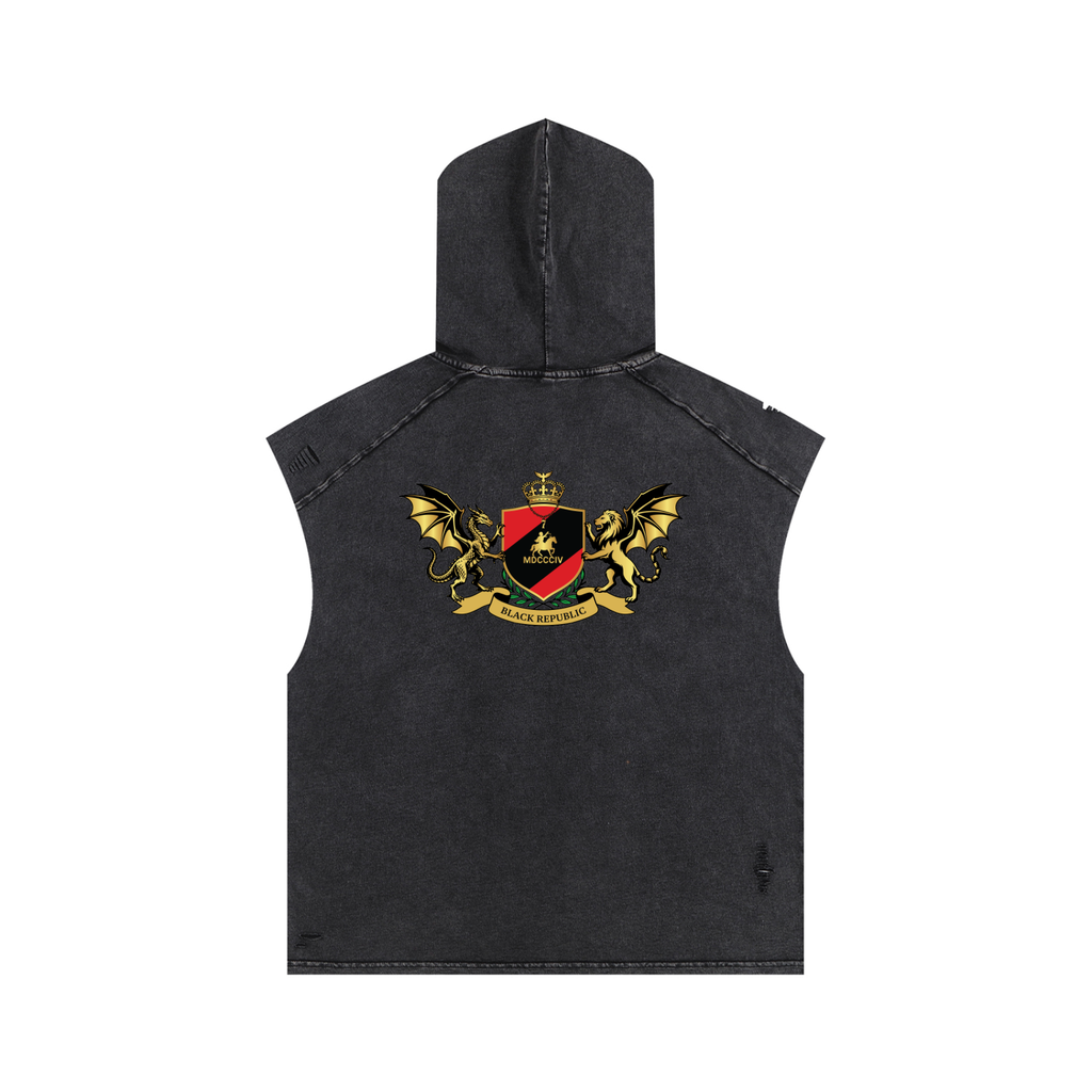 1804 Snow Washed Boxy Hooded Tank Top