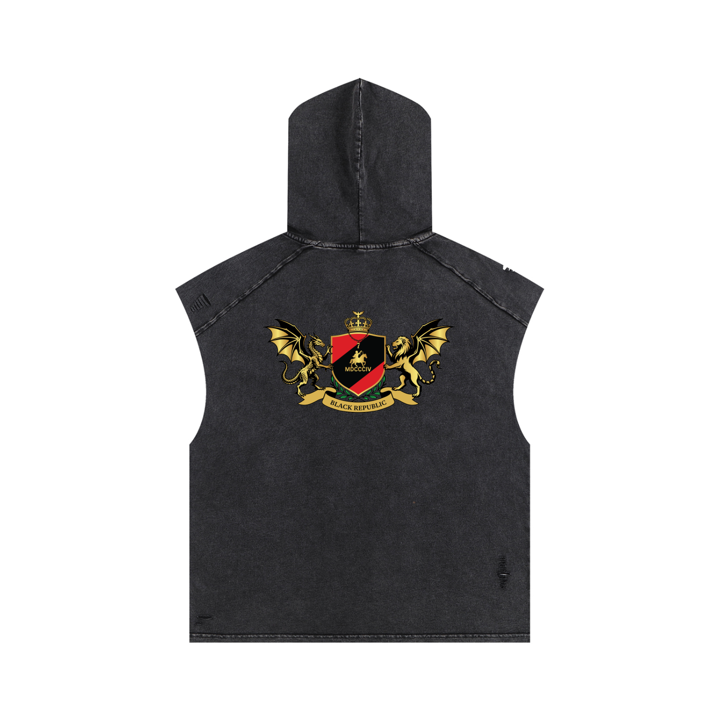 1804 Snow Washed Boxy Hooded Tank Top