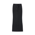 1804 Dyed Washed Drawstring Maxi Skirt