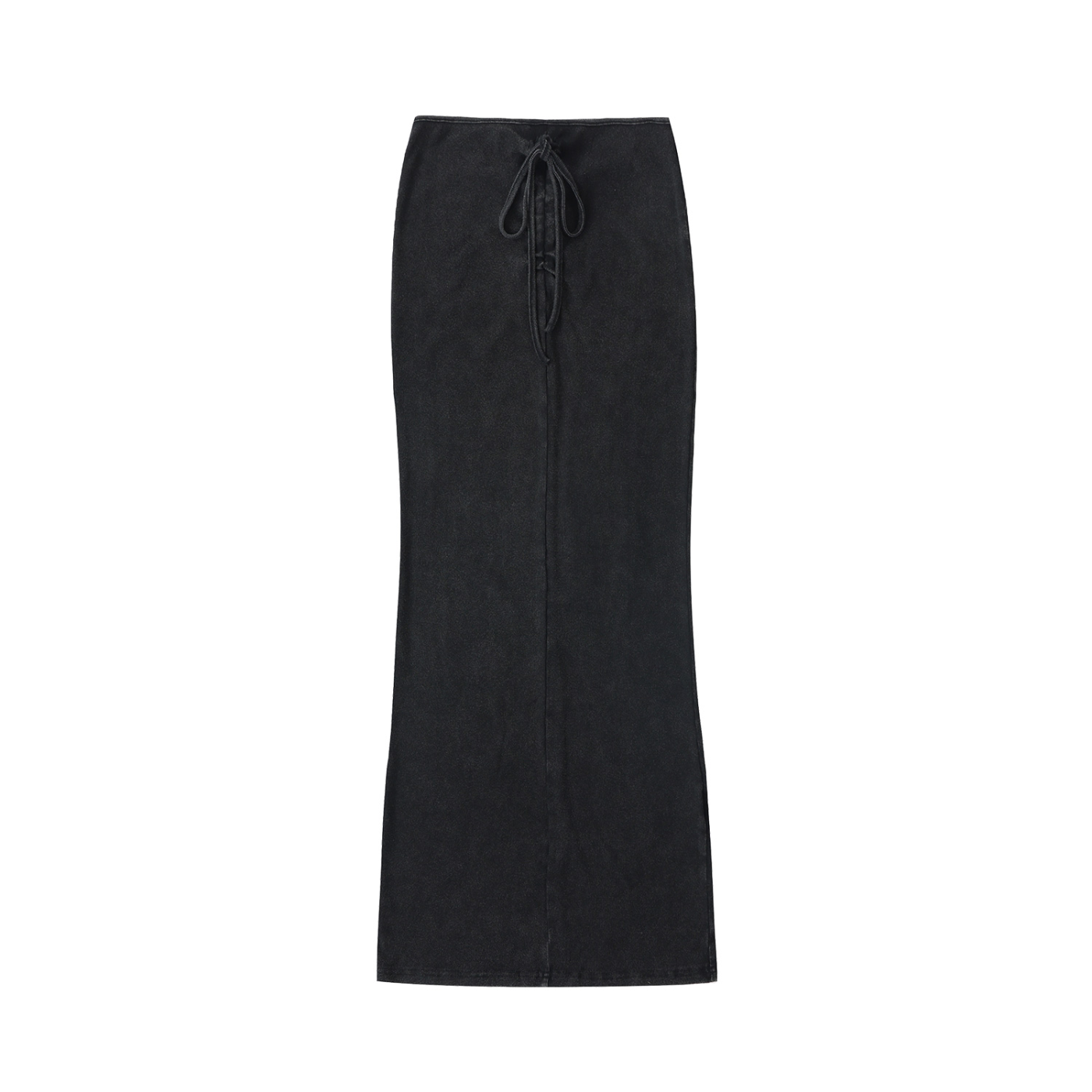 1804 Dyed Washed Drawstring Maxi Skirt