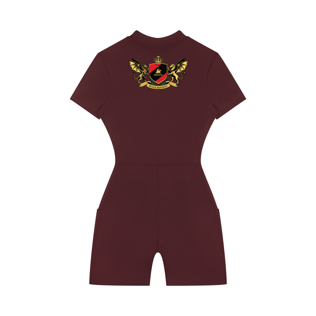 1804 Women's Quarter-Zip Short Sleeve Romper