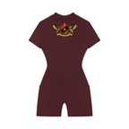 1804 Women's Quarter-Zip Short Sleeve Romper