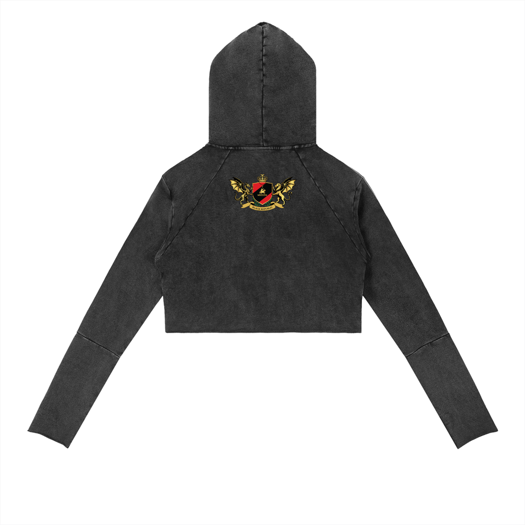 1804 Vintage Washed Raw Edge Hoodie