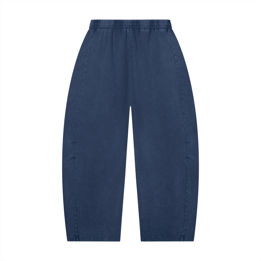 Mineral Wash Barrel Leg Pants