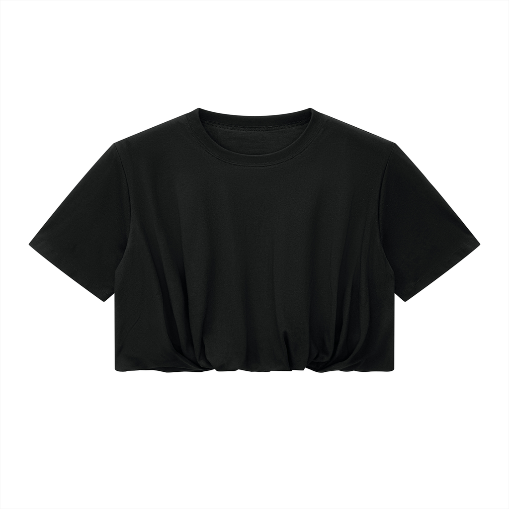 Women’s Crop Bubble Hem Tee
