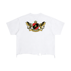 1804 Vintage Wash Boxy Distressed Hem Tee