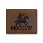 "Black Capitalist Matter" Embossed Leather Card Wallet