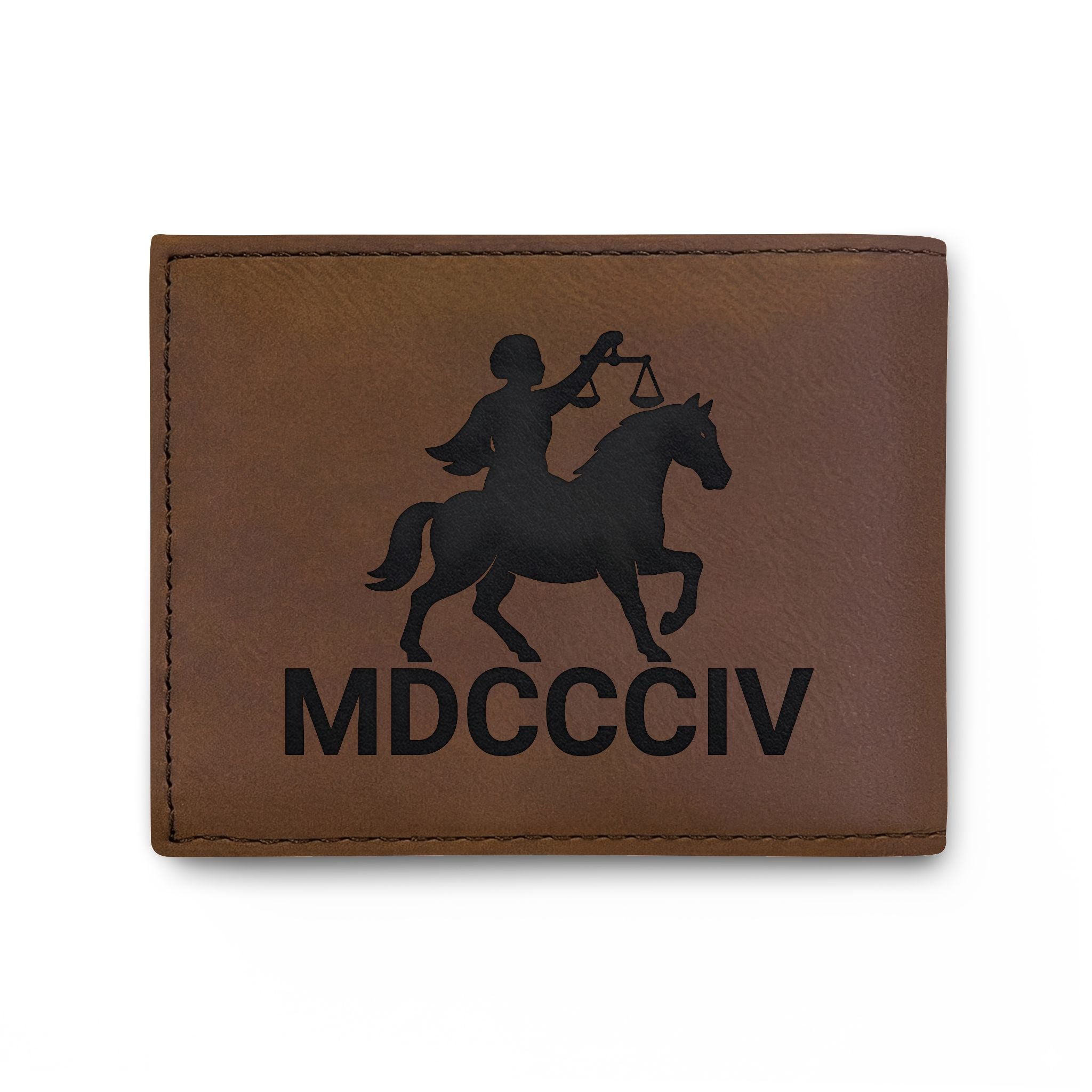 "Black Capitalist Matter" Embossed Leather Card Wallet