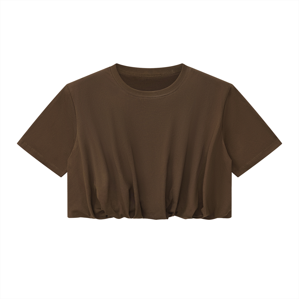 Women’s Crop Bubble Hem Tee