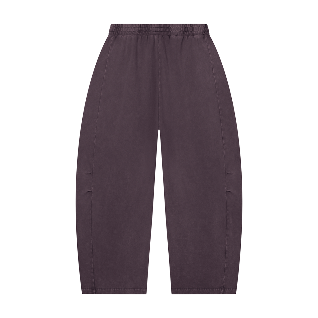 Mineral Wash Barrel Leg Pants
