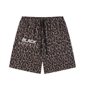 Heavyweight Leopard Drawstring Shorts