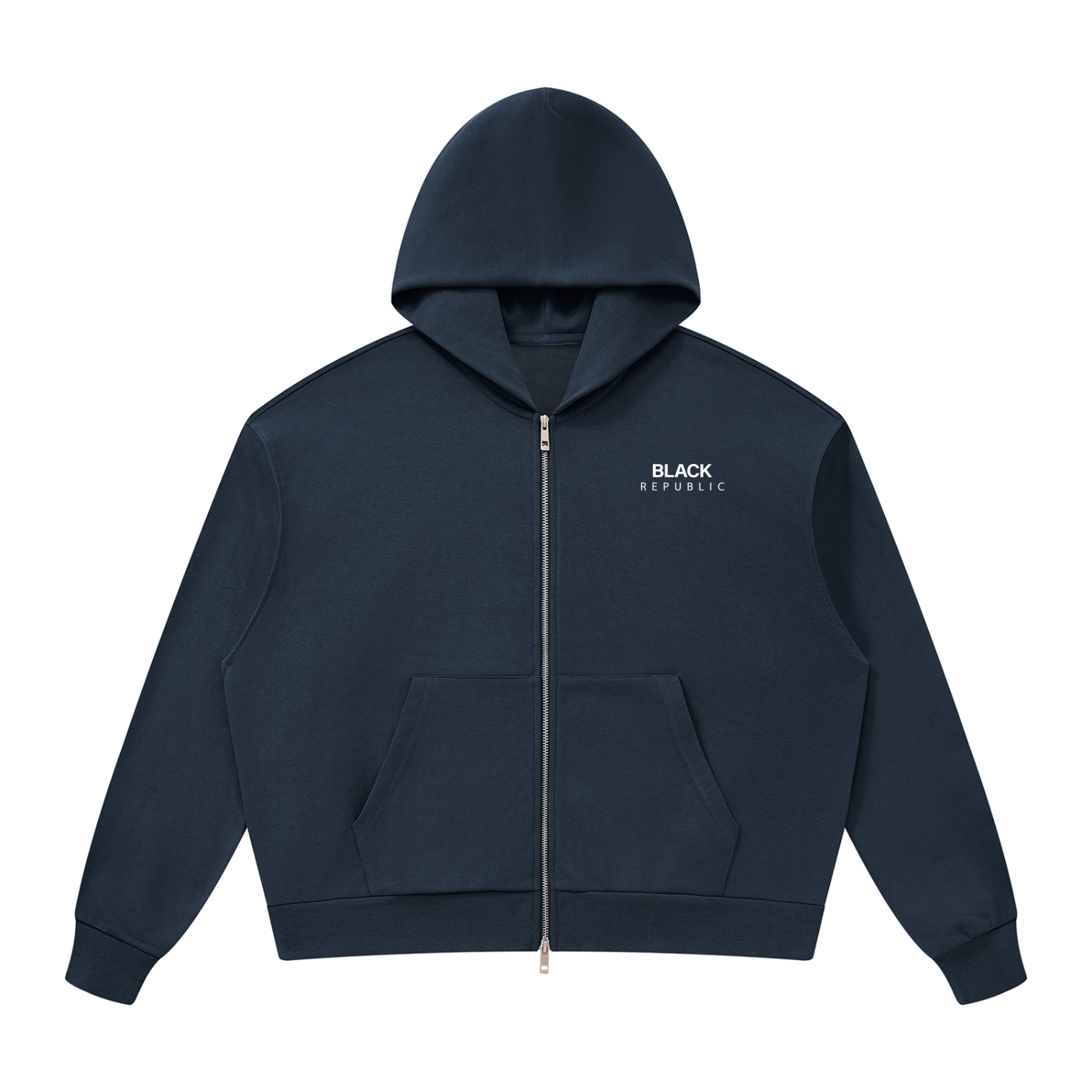 Drop Shoulder Full Zip Hoodie