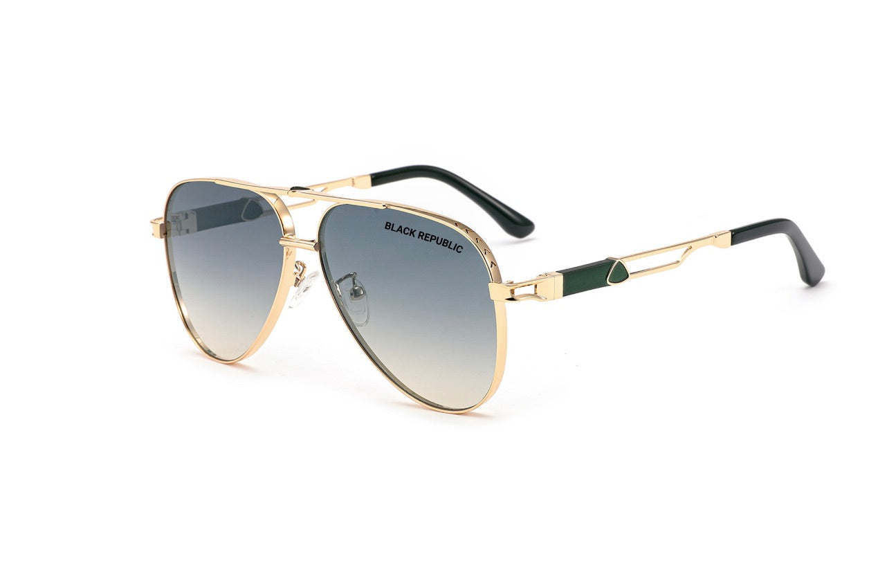 BLACK REPUBLIC Negus Green Aviators. Ltd