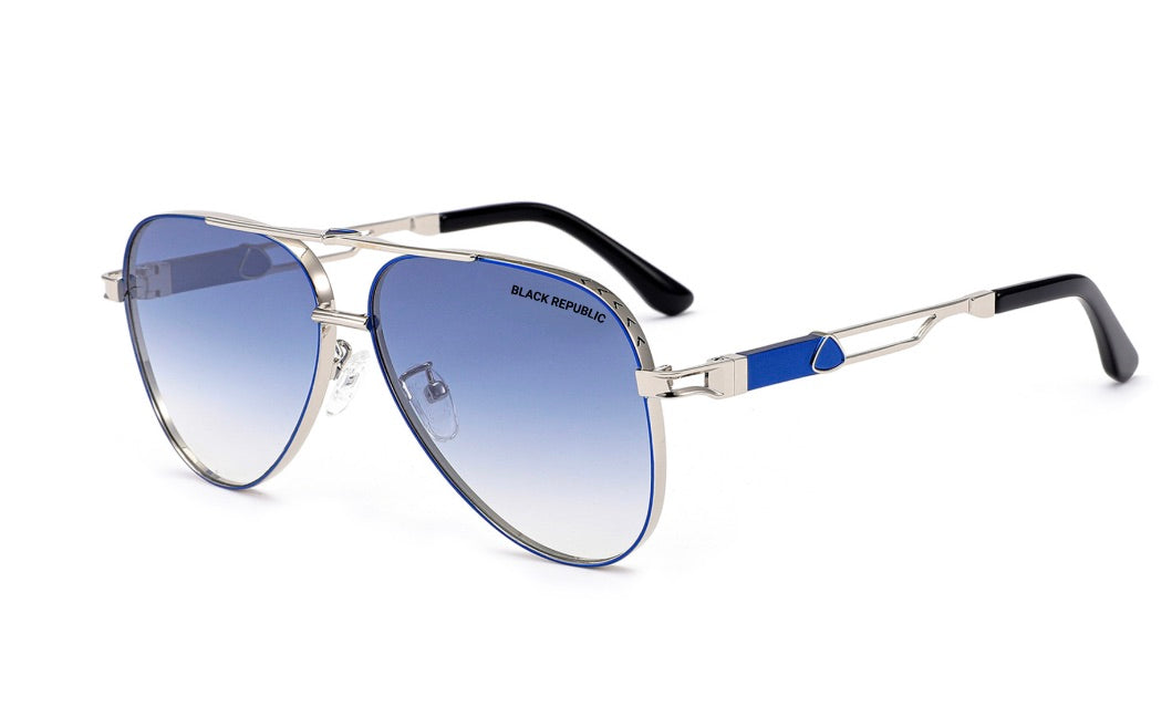 BLACK REPUBLIC Negus Osiris Blue Aviators