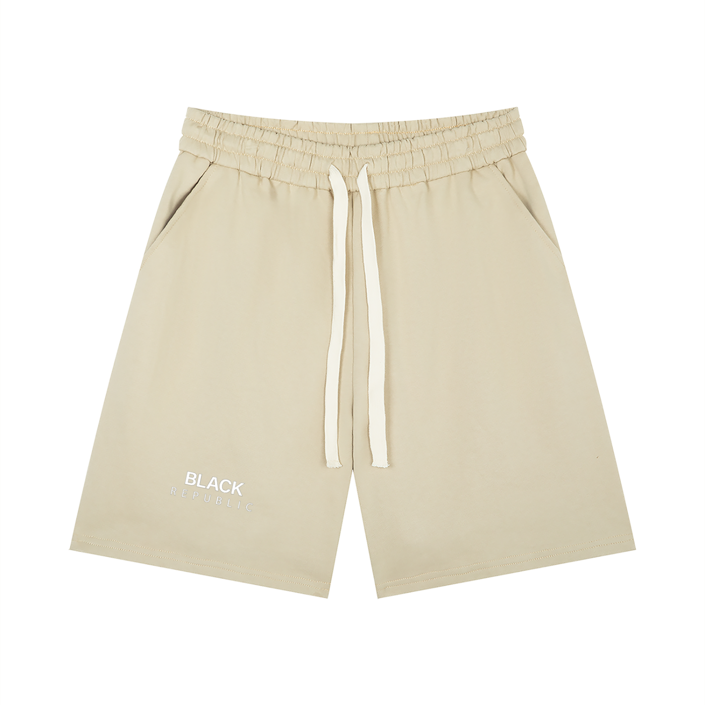 BLACK REPUBLIC Loose Fit Drawstring Shorts