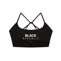 BLACK REPUBLIC Criss Cross Yoga Sports Bra