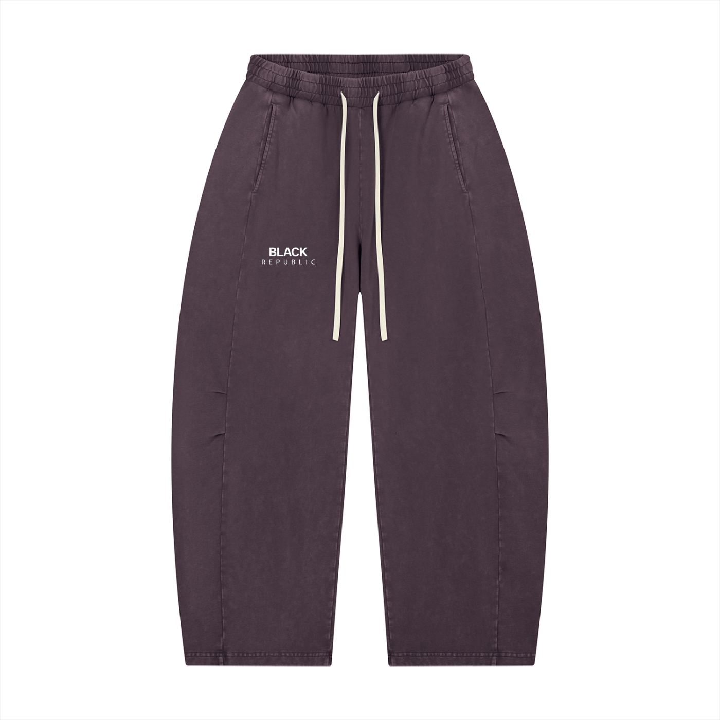 Mineral Wash Barrel Leg Pants