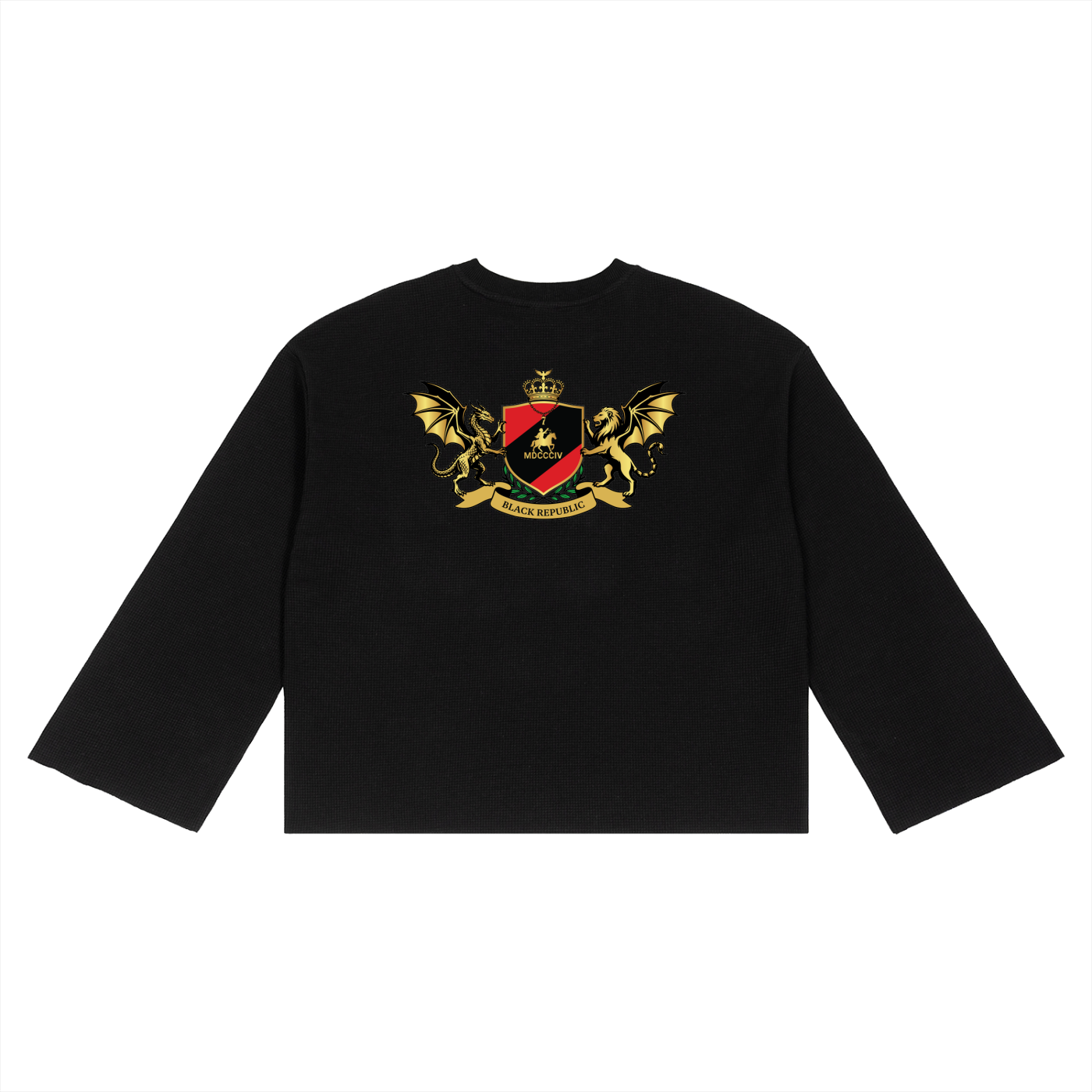 Waffle Raw Edge Tee