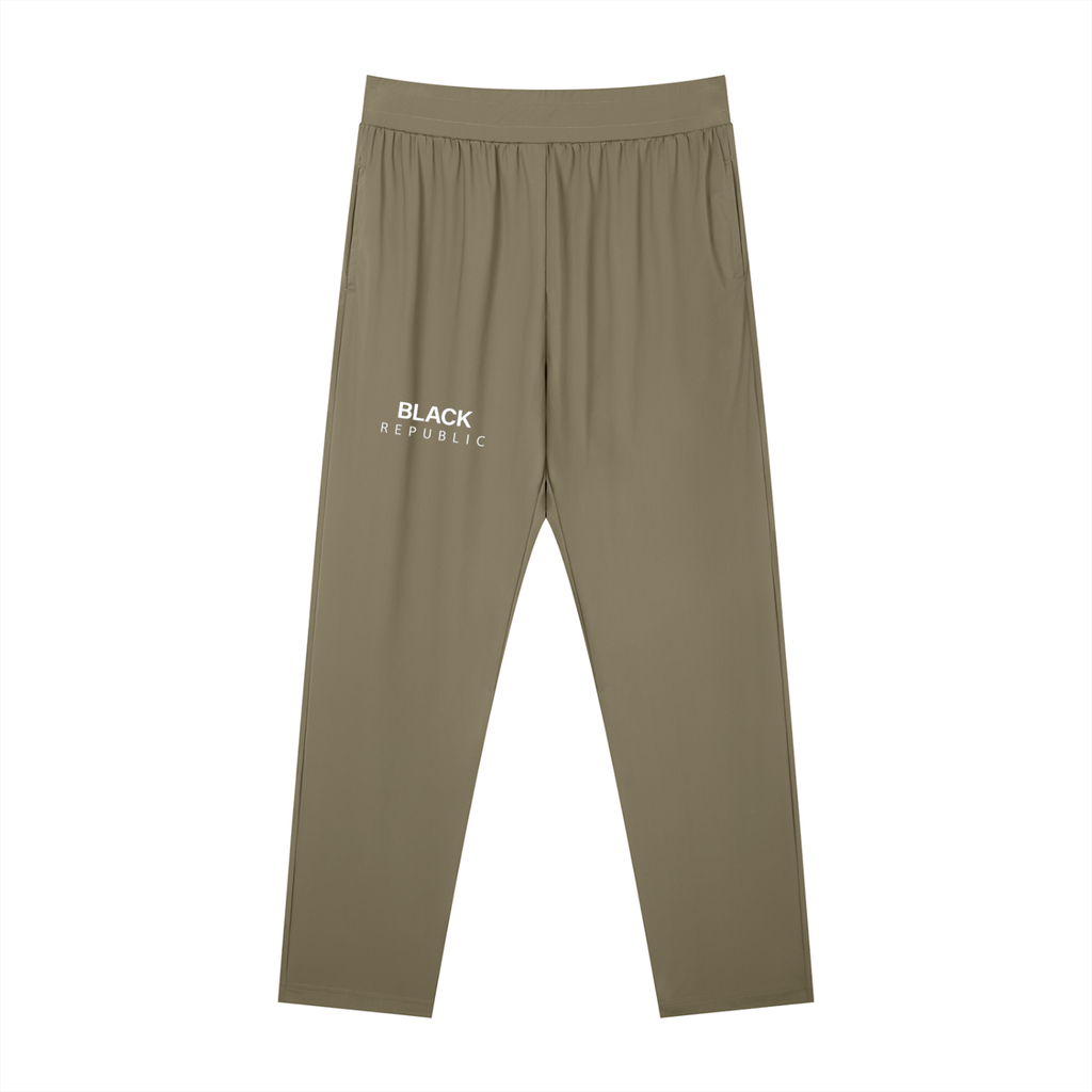 Men's Straight Leg Elastic Waist Pants