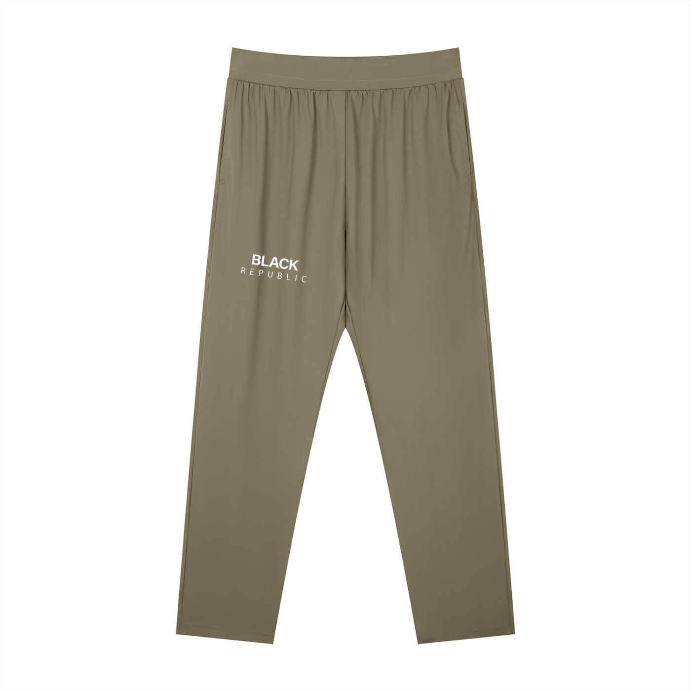 Men's Straight Leg Elastic Waist Pants