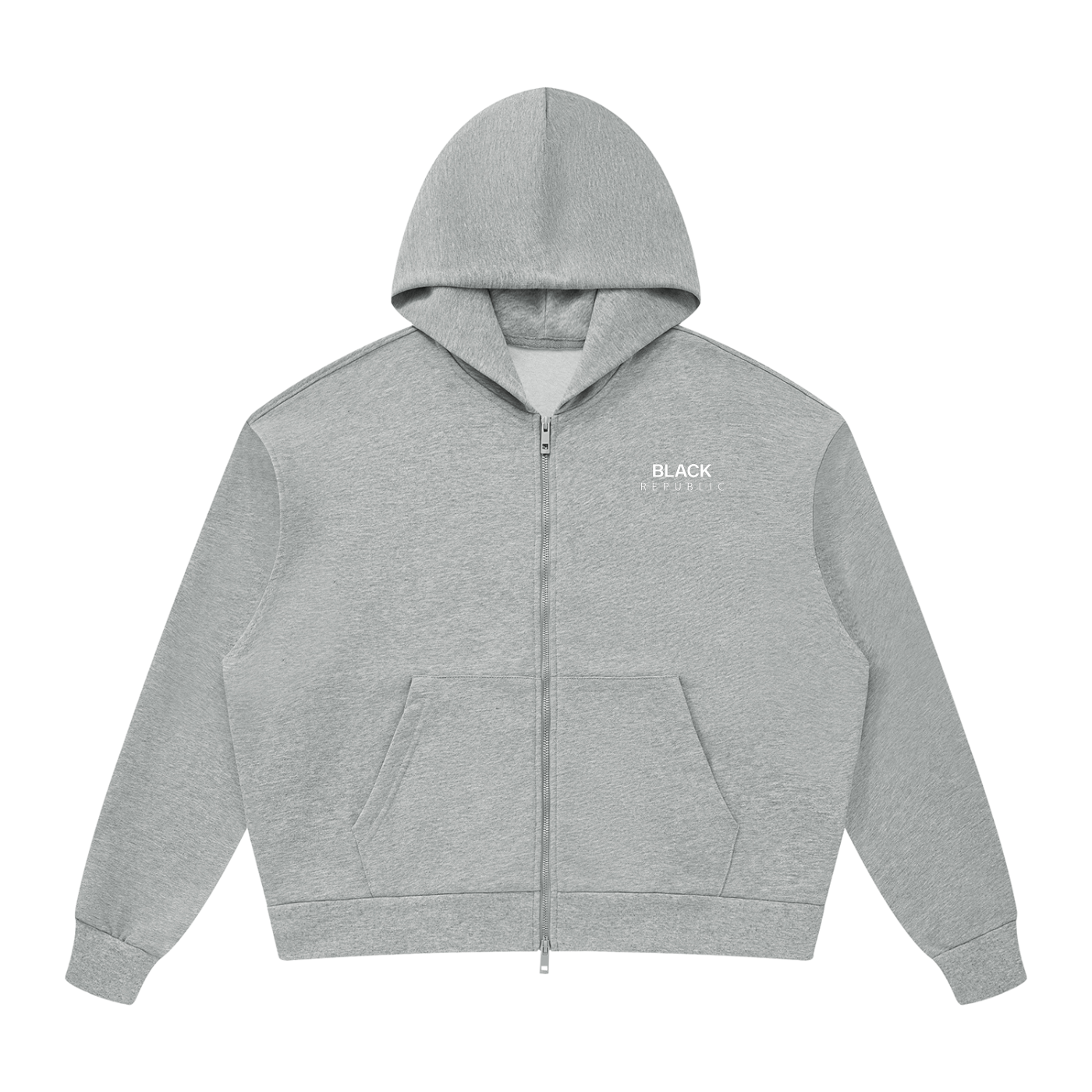 Drop Shoulder Full Zip Hoodie