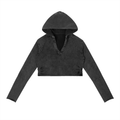 1804 Vintage Washed Raw Edge Hoodie