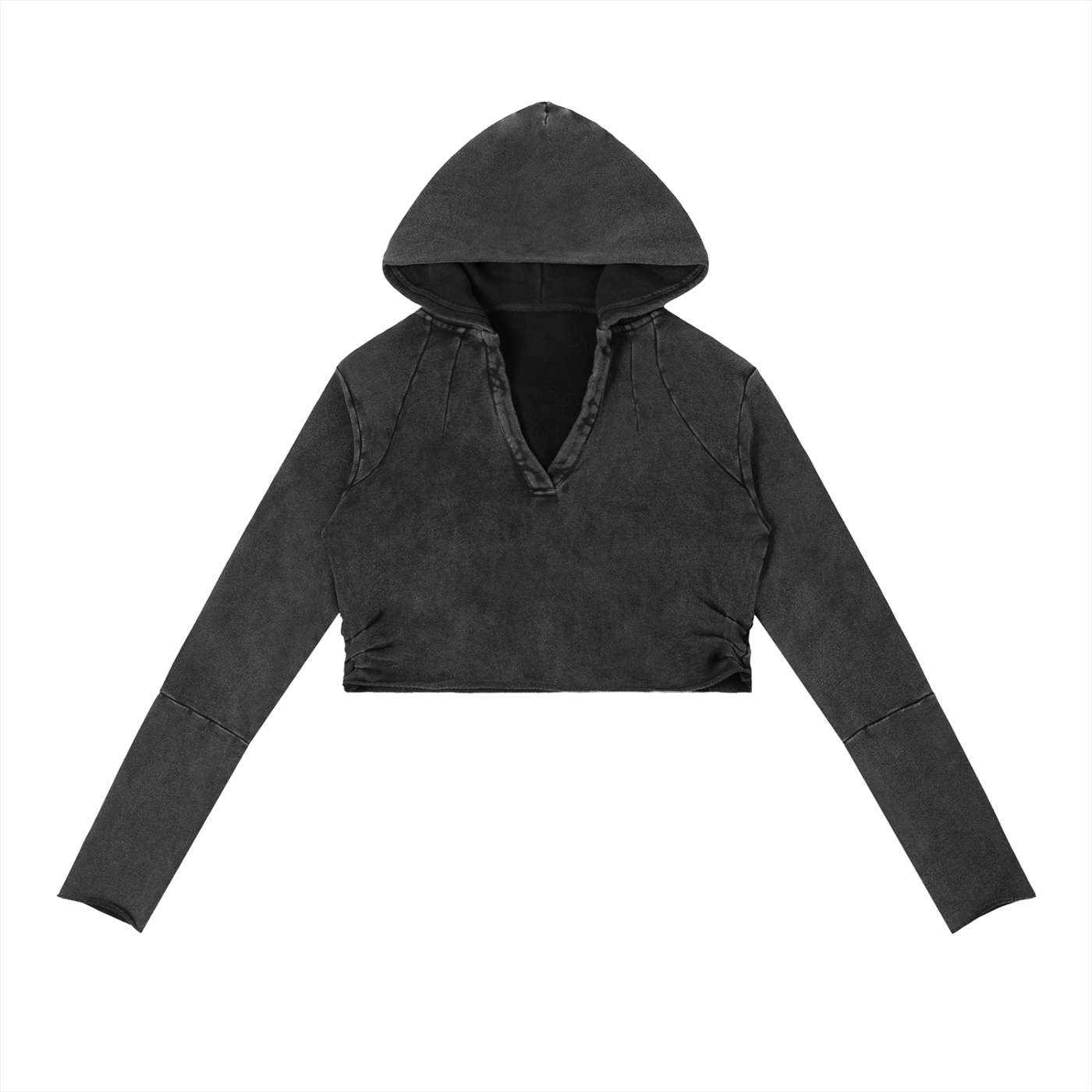 1804 Vintage Washed Raw Edge Hoodie
