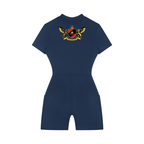 1804 Women's Quarter-Zip Short Sleeve Romper