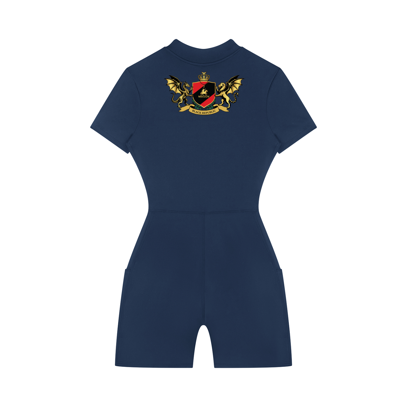 1804 Women's Quarter-Zip Short Sleeve Romper