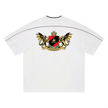 Unisex Oversized Contrast Tape Tee