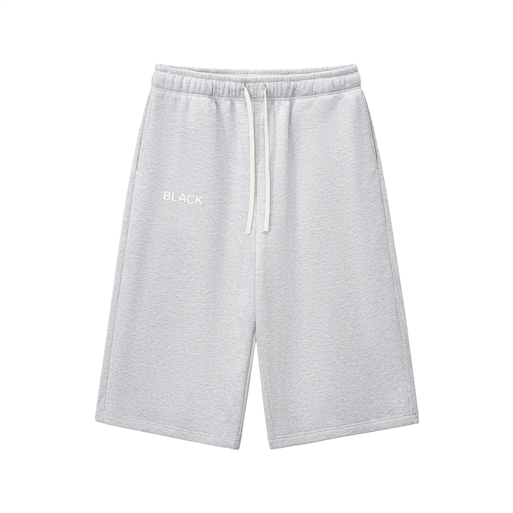 Drawstring Three-quarter Sweatpants