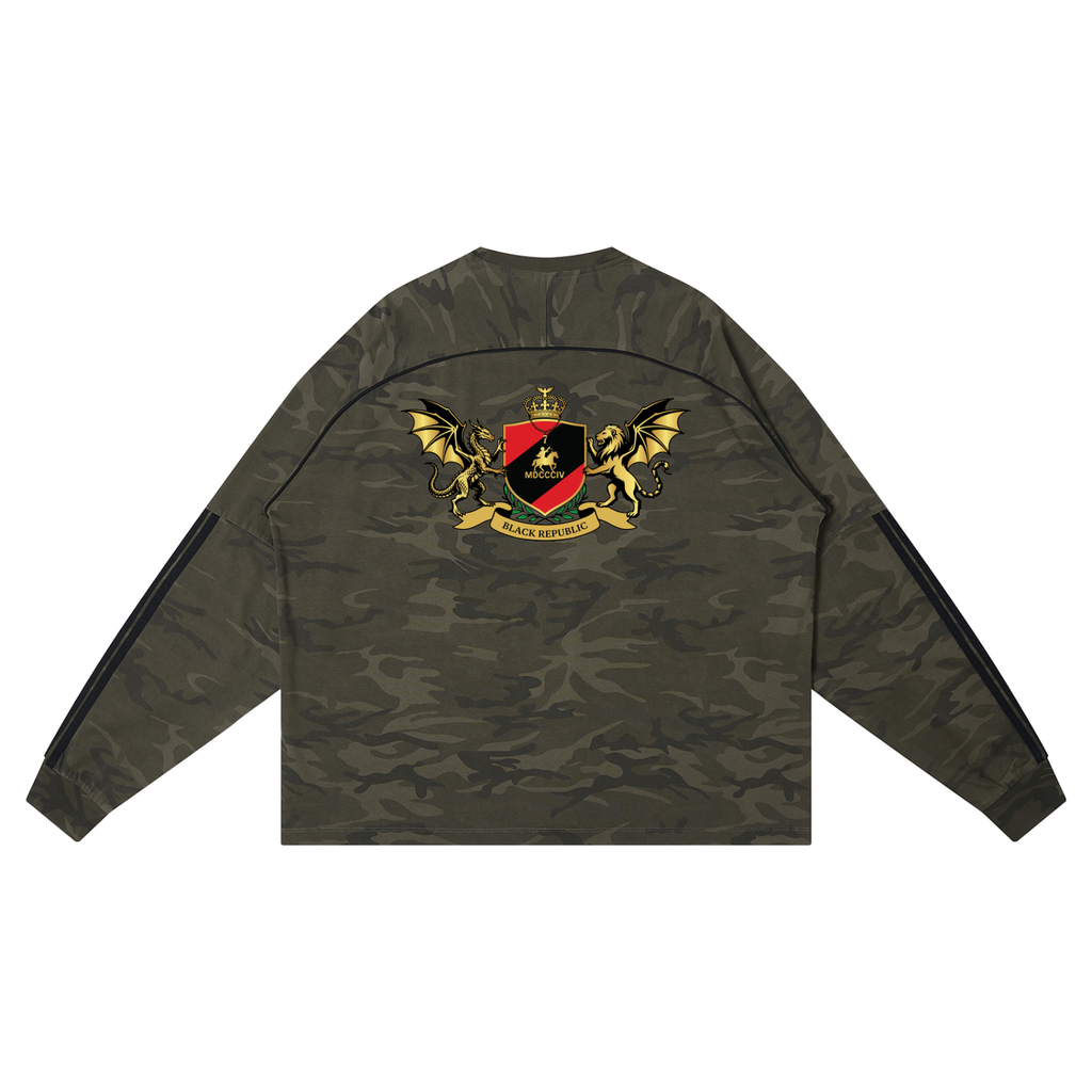 Camo Loose Long Sleeve Tee