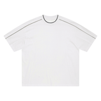 Unisex Oversized Contrast Tape Tee