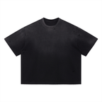 Vintage Washed Distressed Boxy Oversized Tee