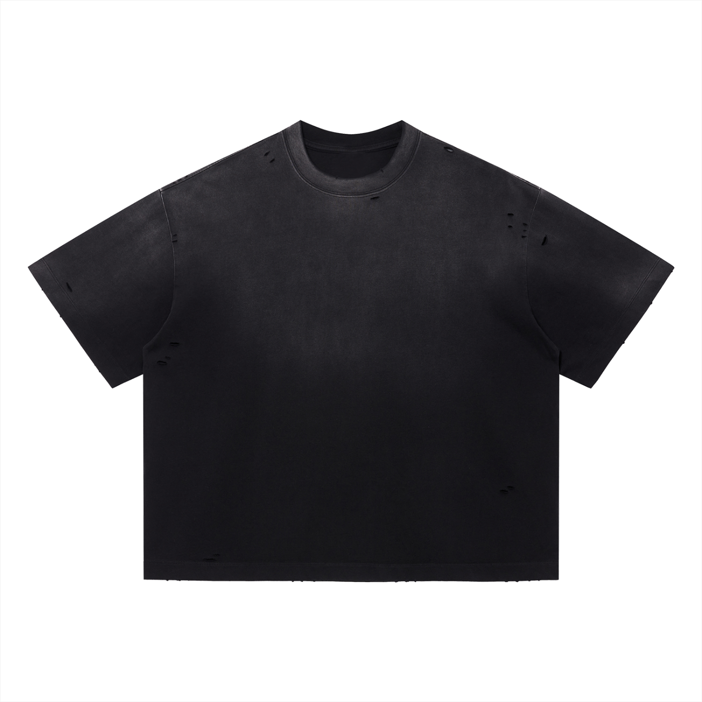 Vintage Washed Distressed Boxy Oversized Tee