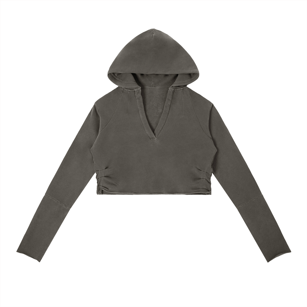 1804 Vintage Washed Raw Edge Hoodie