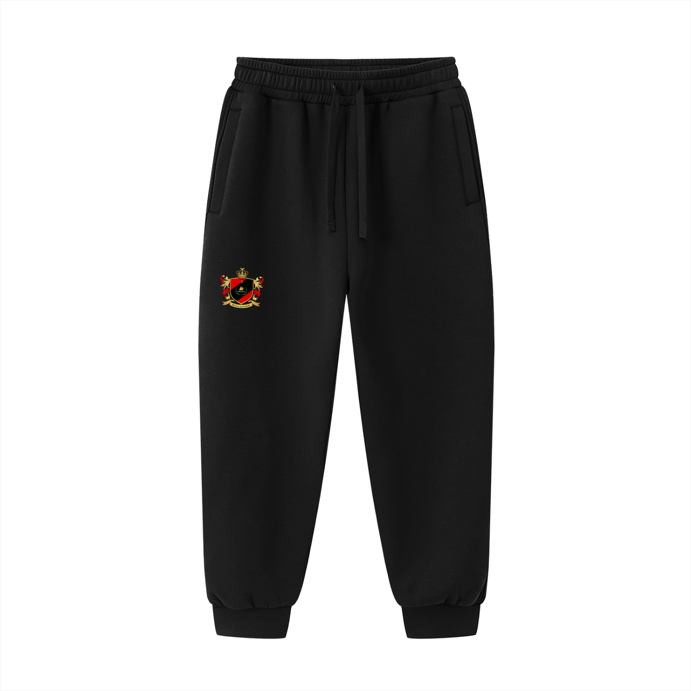 Black Republic Drawstring Sweatpants