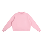 1804  Fleece Mock-Neck Crew Sweatshirt