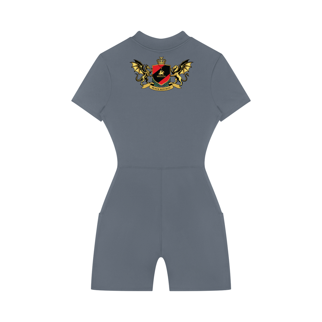 1804 Women's Quarter-Zip Short Sleeve Romper