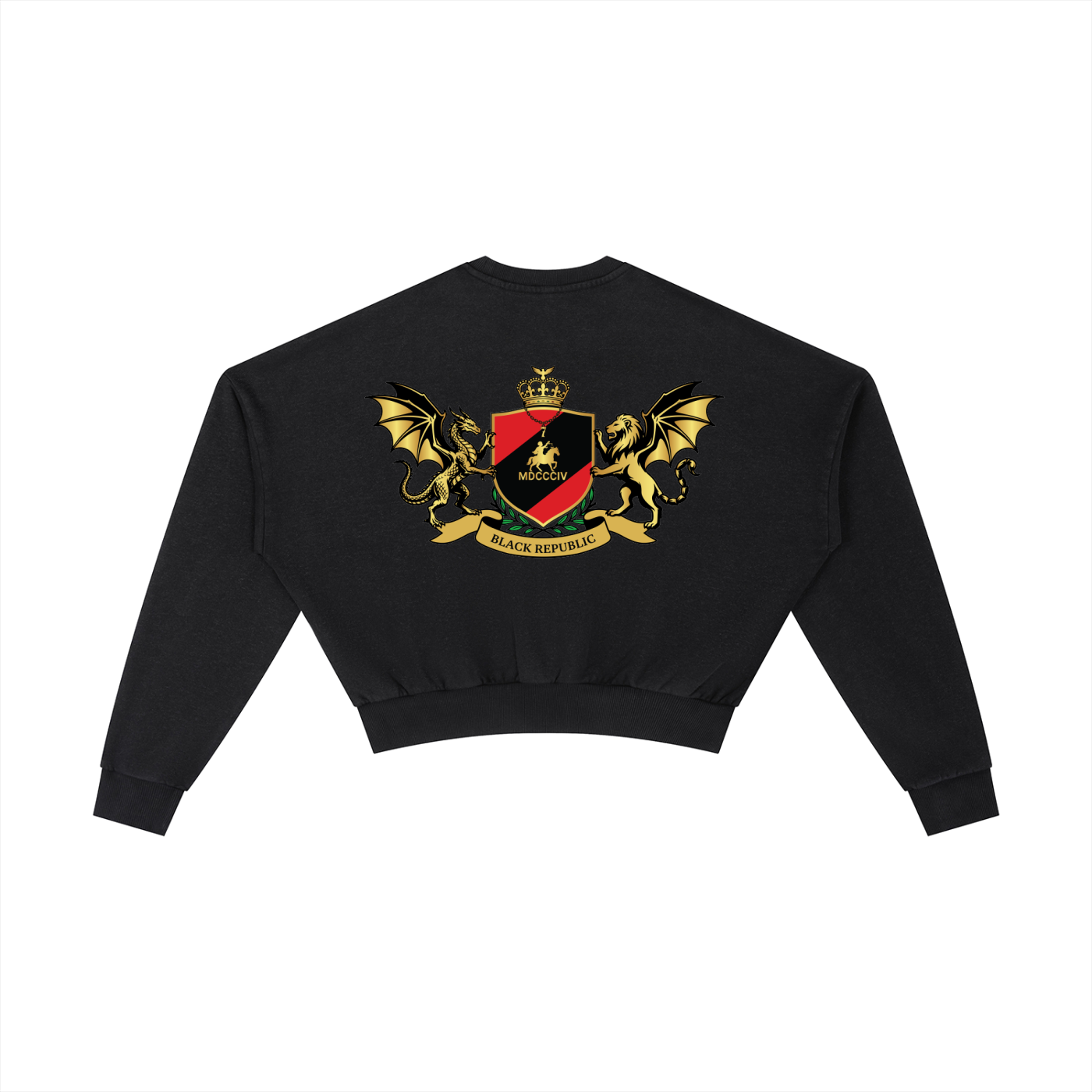 1804 Vintage Washed Cropped Sweatshirt
