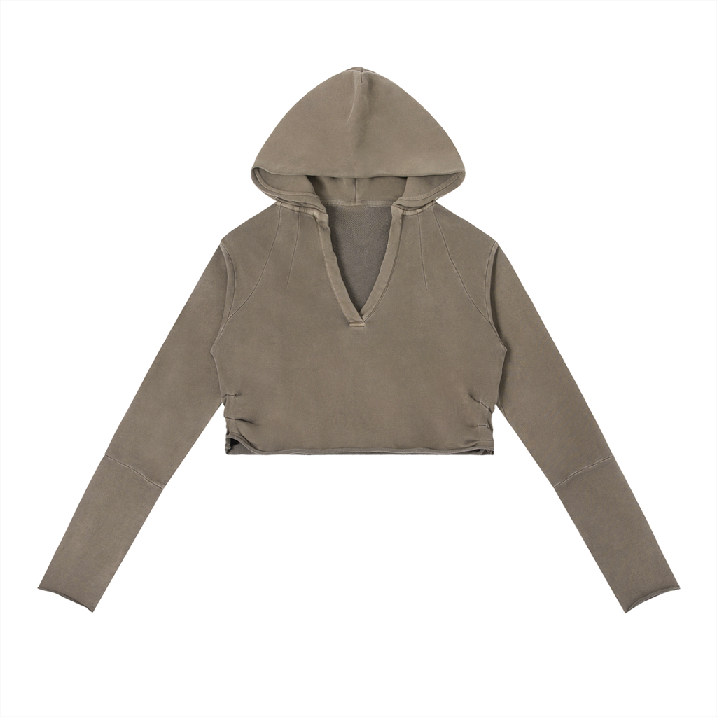 1804 Vintage Washed Raw Edge Hoodie